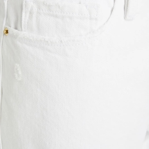 FRAME NWOT Le Garçon Straight Leg Distressed Rolled Cuff Boyfriend Jeans SZ 25 - Picture 4 of 15